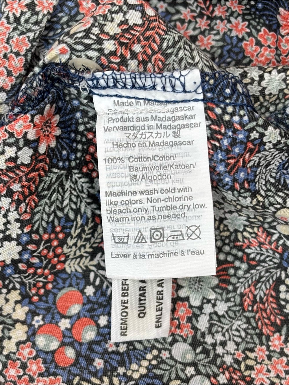 J. Crew Liberty London Perfect Shirt Elderberry Floral Size 2 Cottagecore Preppy - Picture 14 of 15